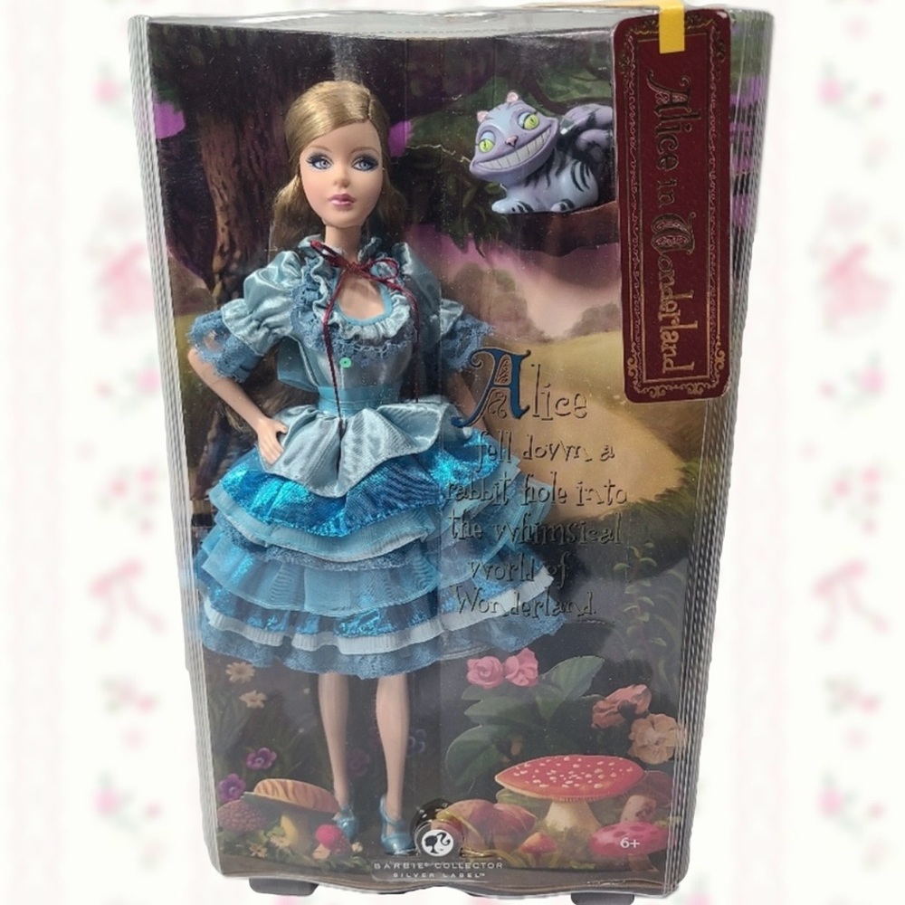 Barbie 2007 Alice in Wonderland Doll Silver - Limited Edition New In Box MATTEL